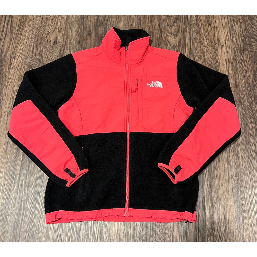 The North Face Denali Fleece Jacket Womens Small coral Black Full Zip Outdoor